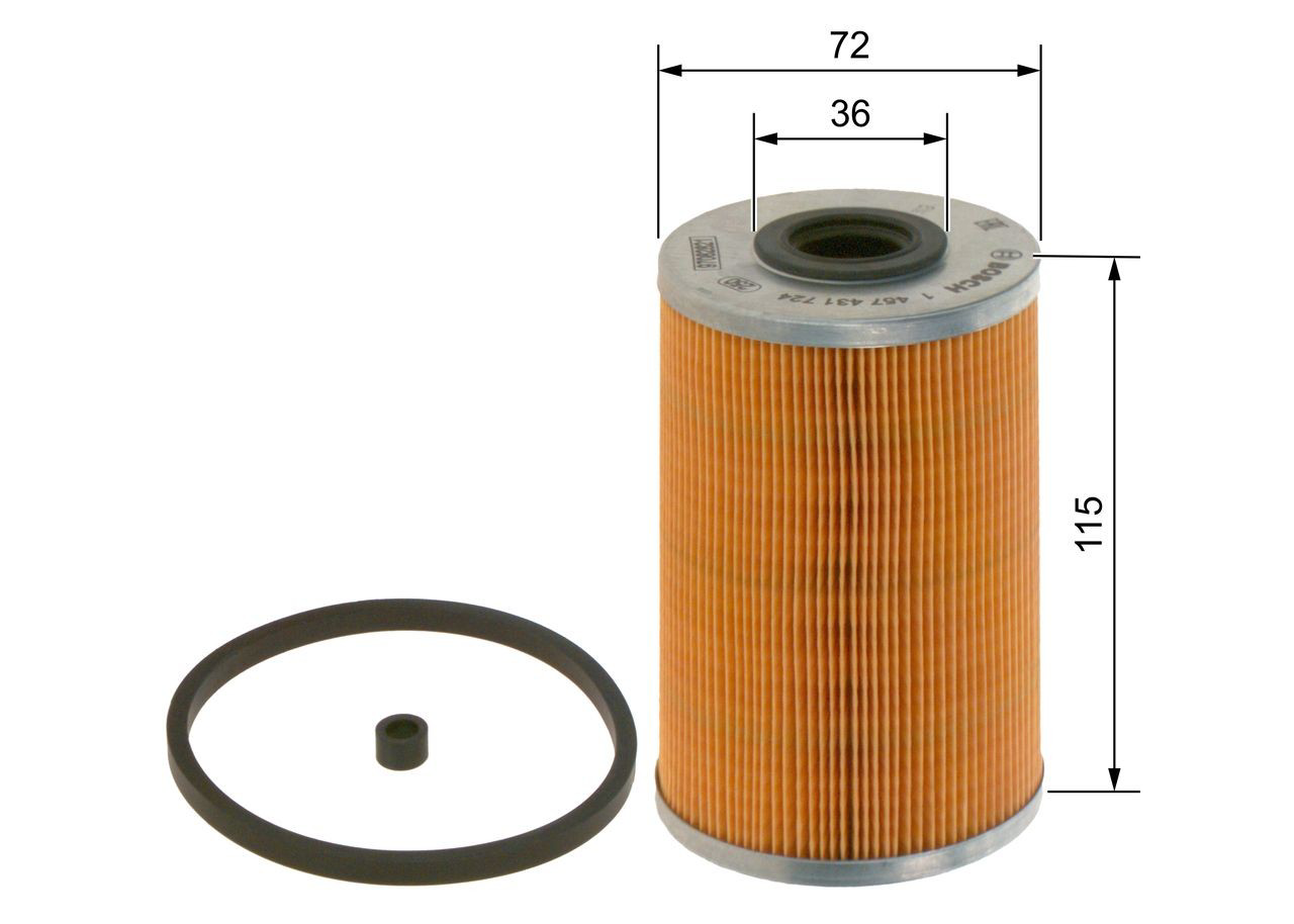 Filtro de combustível 1457431724 Bosch