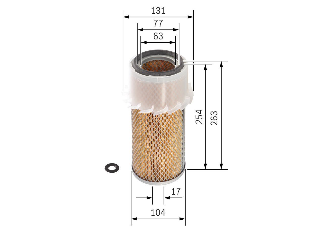 Filtro de ar 1457433200 Bosch