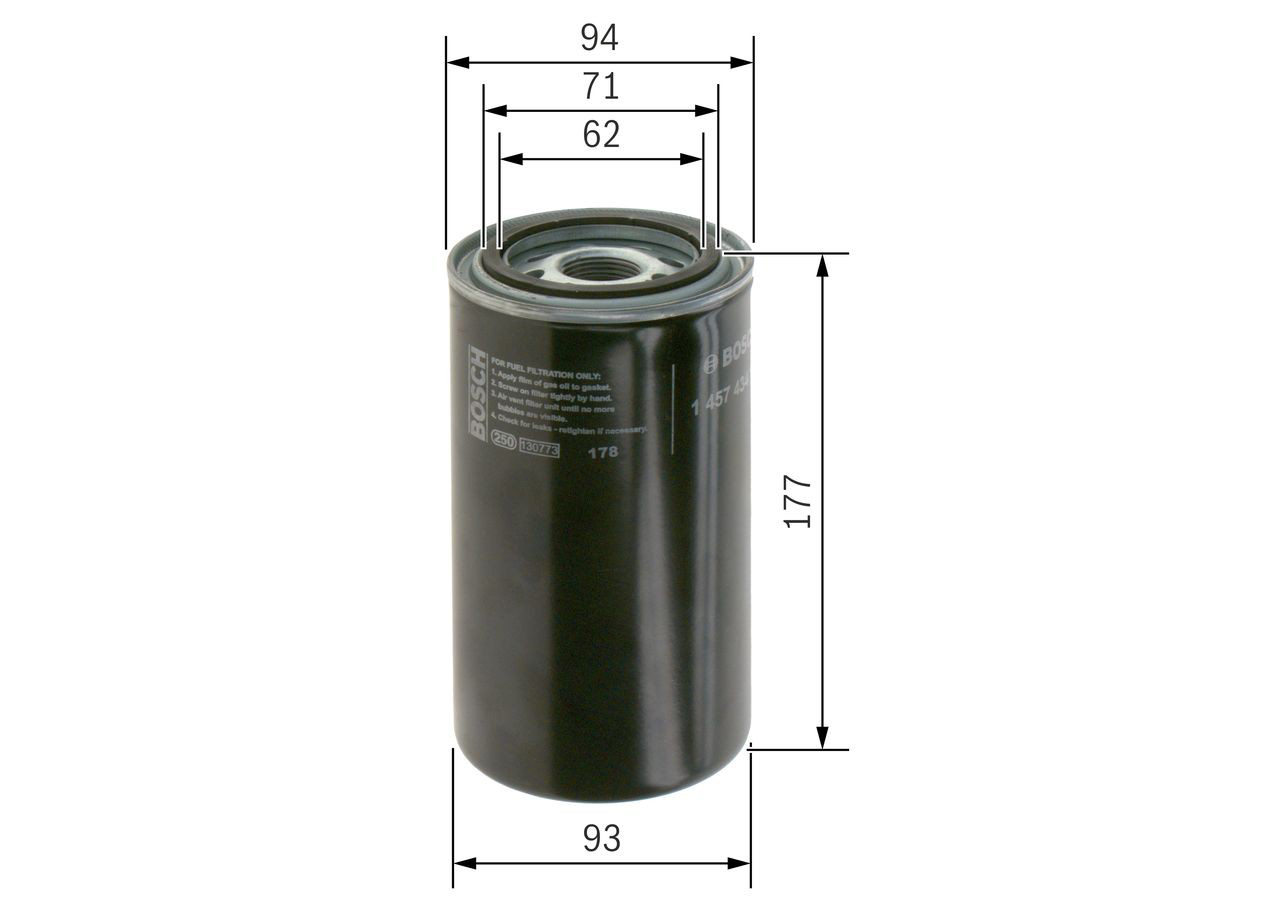 Filtro de combustível Bosch 1457434180 preço, a partir de 10,18 USD
