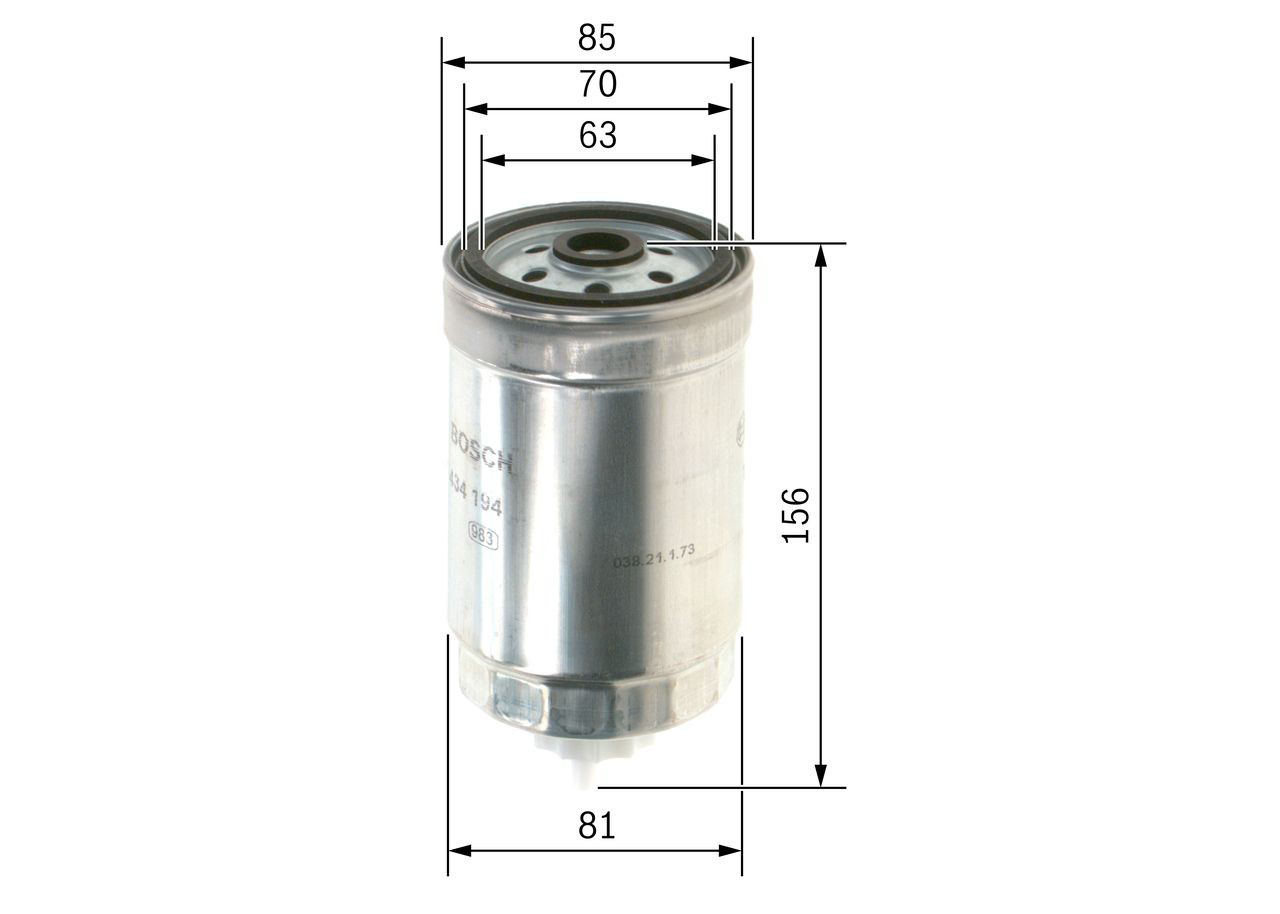 1457434194 Bosch Filtro de combustível