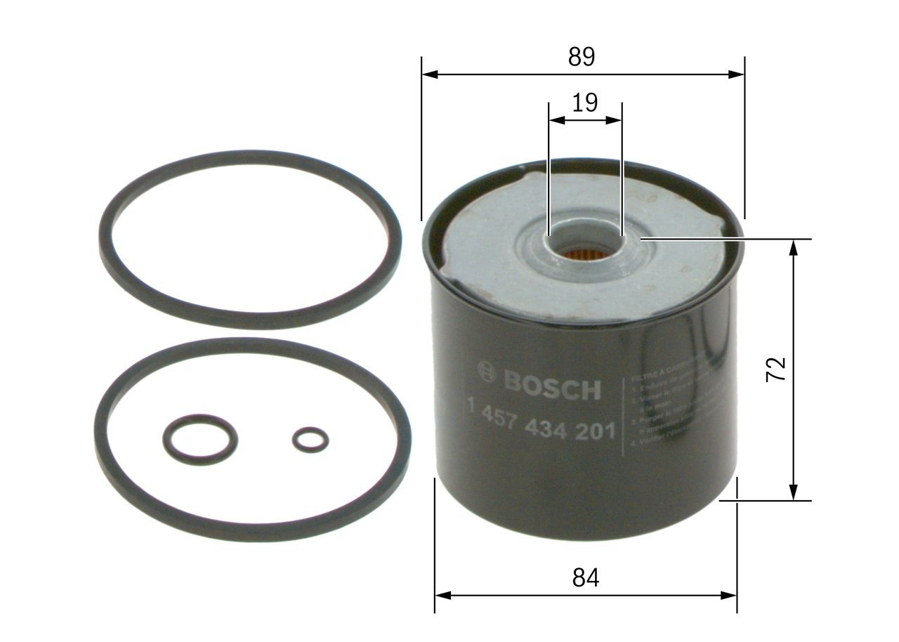 Compre 1457434201 Bosch Filtro de combustível