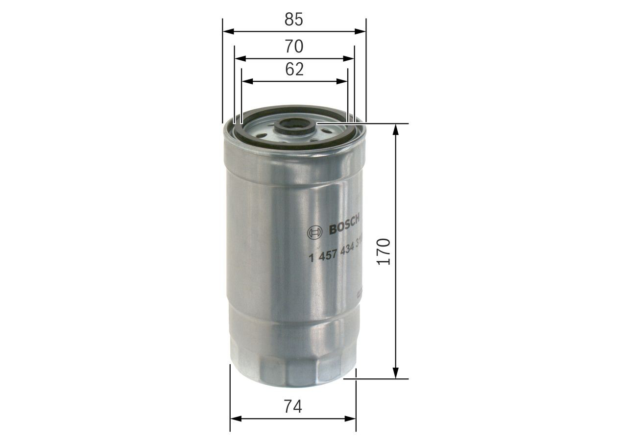 Filtro de combustível 1457434310 Bosch