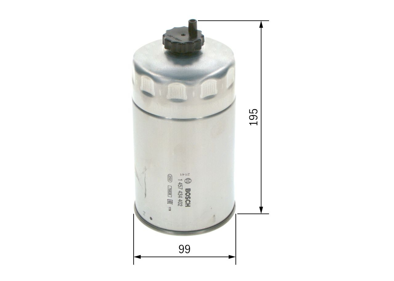 Filtro de combustível Bosch 1457434402