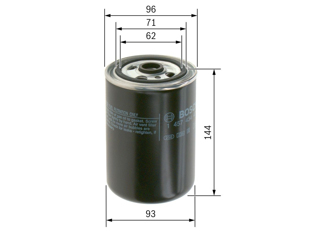 Filtro de combustível Bosch 1457434421