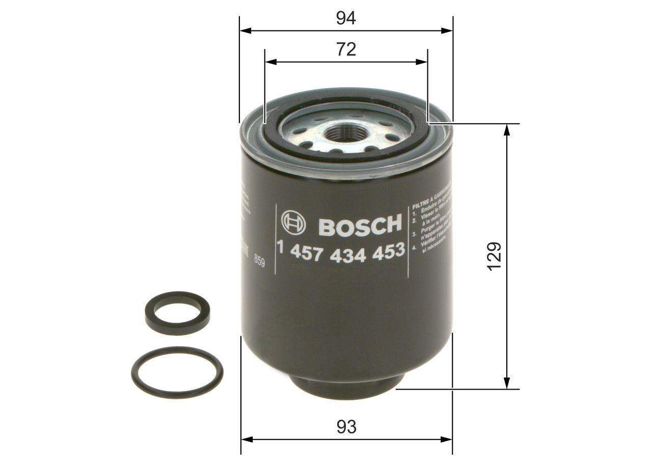 1457434453 Bosch Filtro de combustível