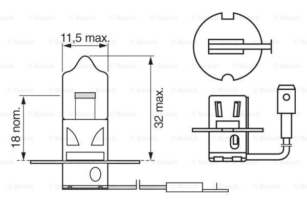 Compre 1987302031 Bosch Lâmpada halógena