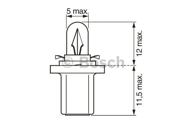 1987302219 Bosch Lâmpada