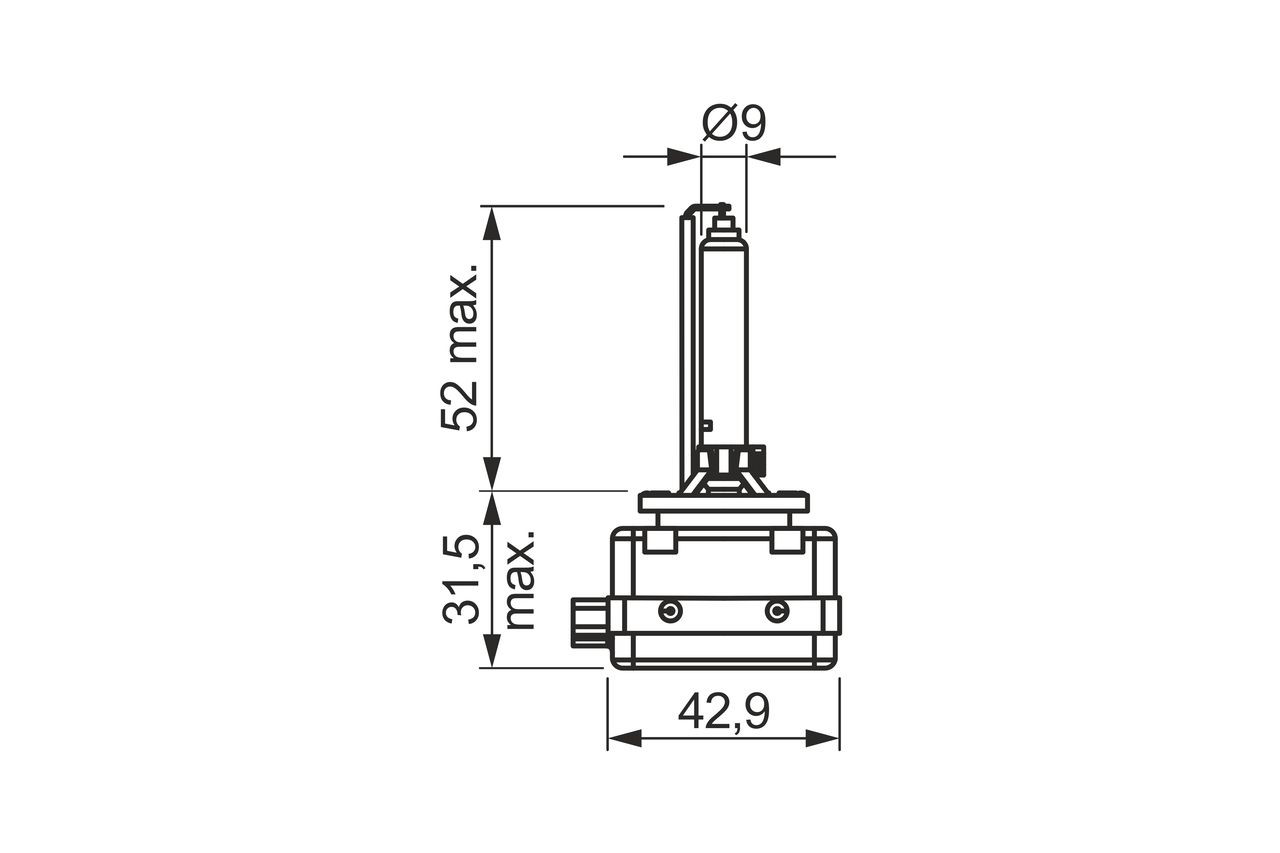 1987302850 Bosch Lâmpada de xénon