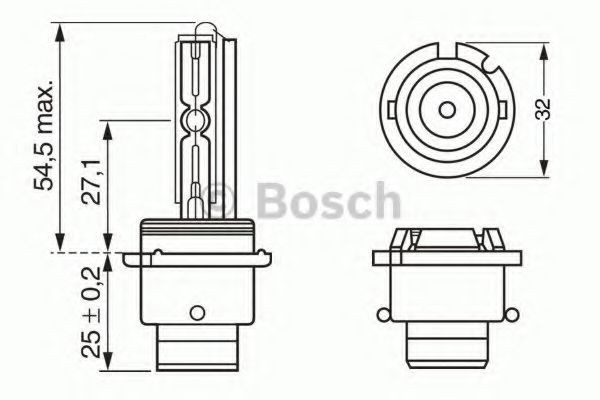 1987302904 Bosch Lâmpada de xénon