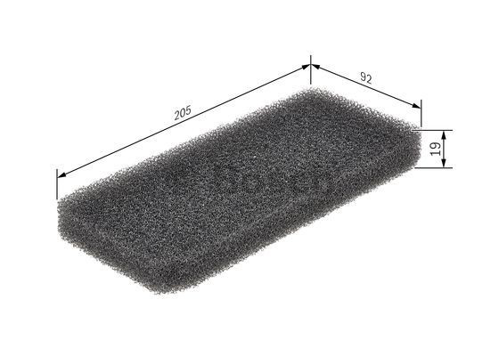 Filtro de salão 1987431170 Bosch