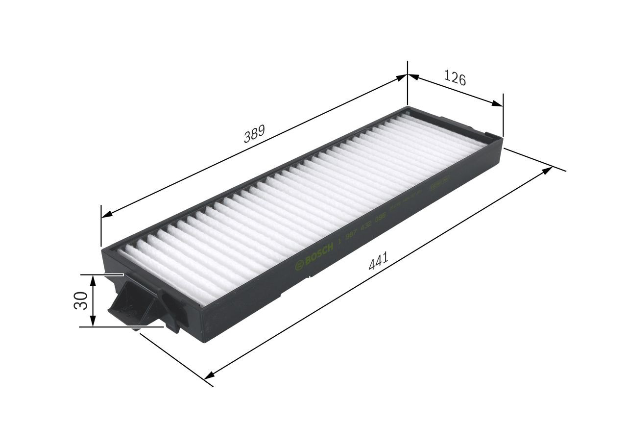 Filtro de salão 1987432096 Bosch