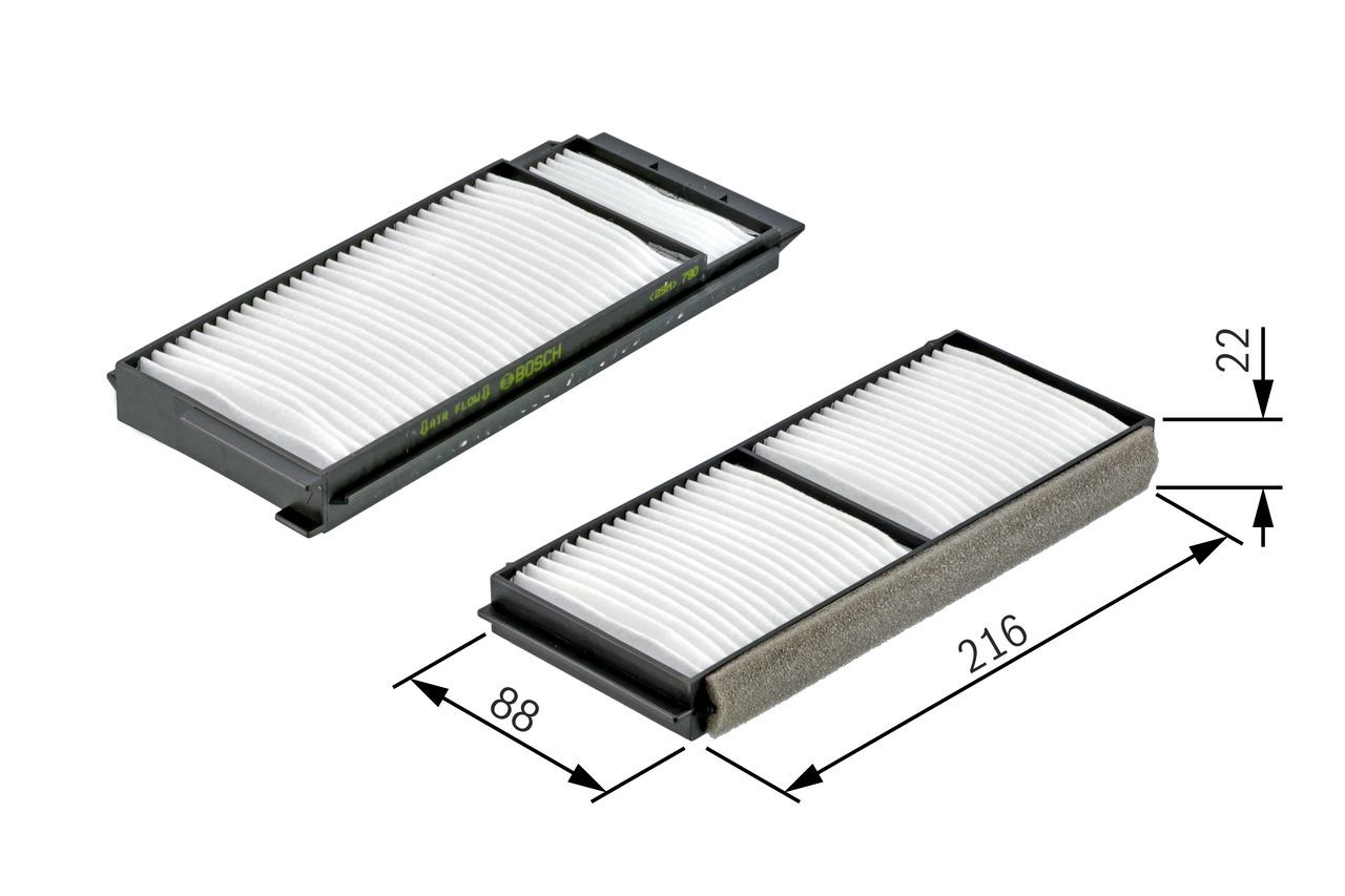 Filtro de salão Bosch 1987432163 preço, a partir de 15,62 USD