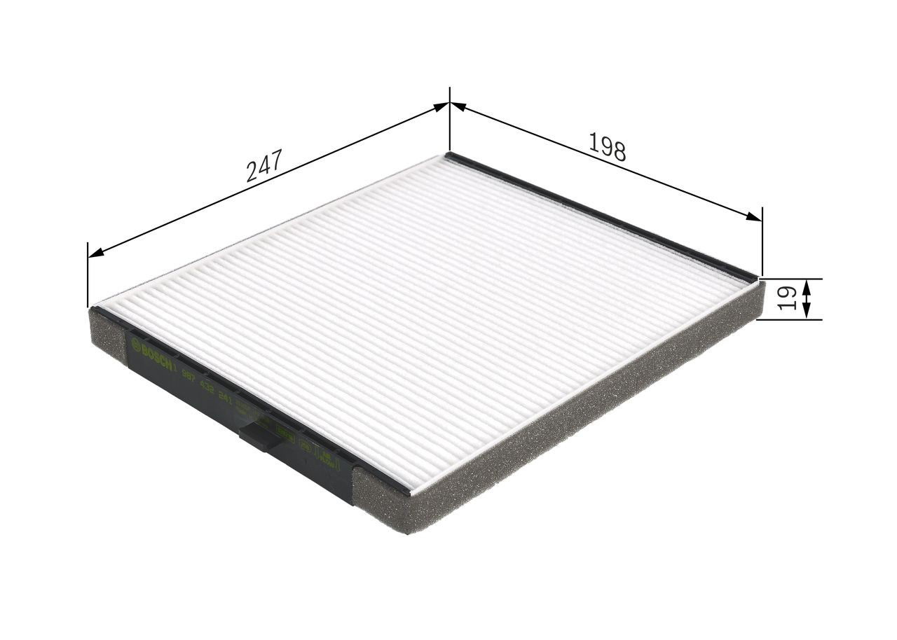 Filtro de salão 1987432241 Bosch