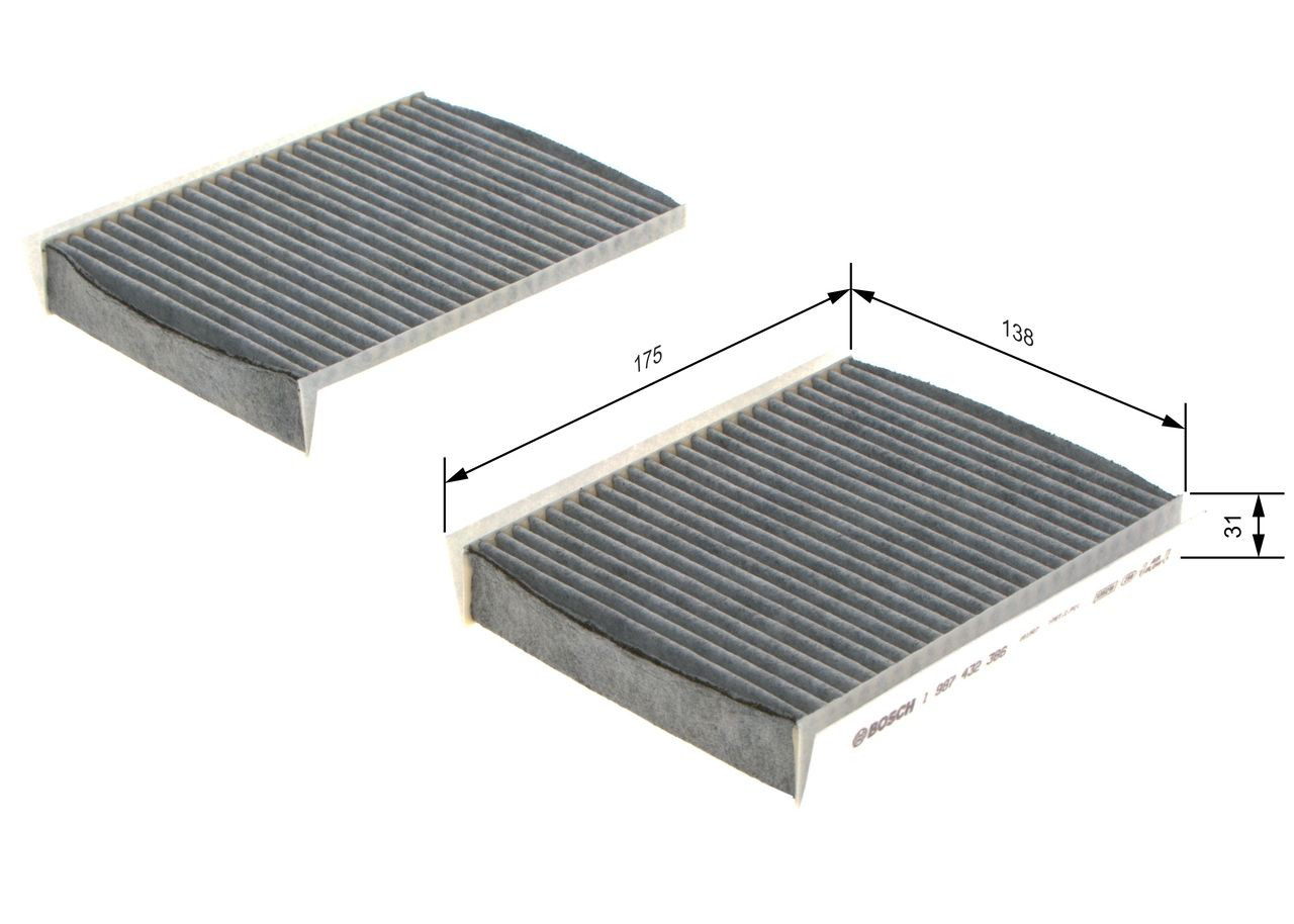 Filtro de salão 1987432386 Bosch