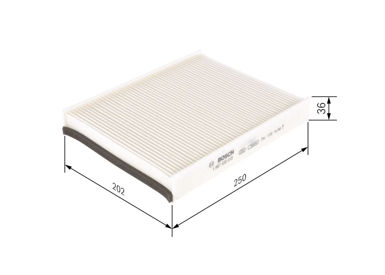 Filtro de salão Bosch 1987435018 preço, a partir de 19,88 USD