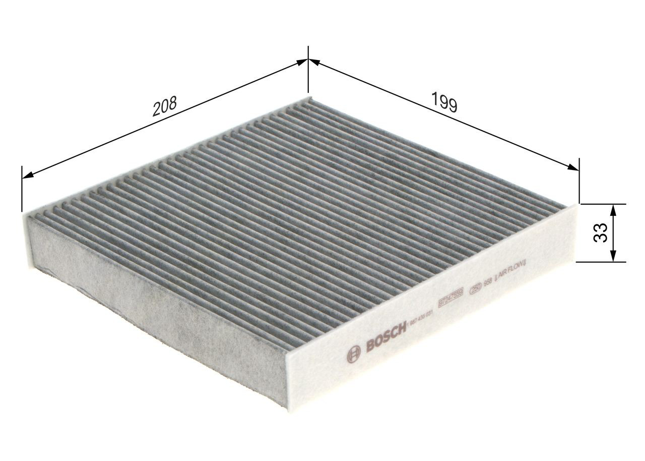 Filtro de salão Bosch 1987435031 preço, a partir de 9,22 USD