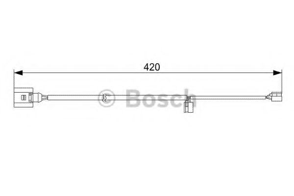 Compre 1987473012 Bosch Sensor dianteiro de desgaste das sapatas do freio