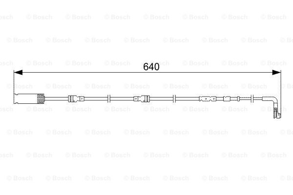 Compre 1987473045 Bosch Sensor dianteiro de desgaste das sapatas do freio