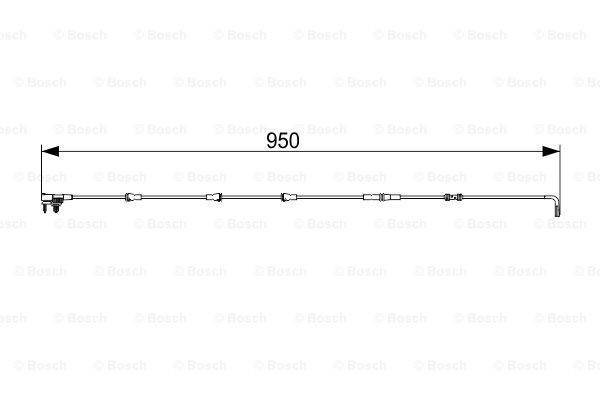 Sensor traseiro de desgaste das sapatas do freio 1987473564 Bosch