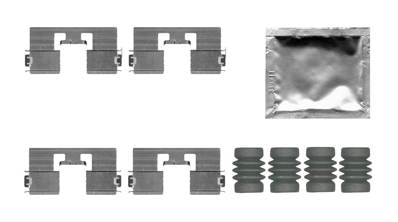 1987474747 Bosch Kit de molas de fixação de sapatas de disco traseiras