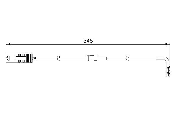 Compre 1987474940 Bosch Sensor traseiro de desgaste das sapatas do freio