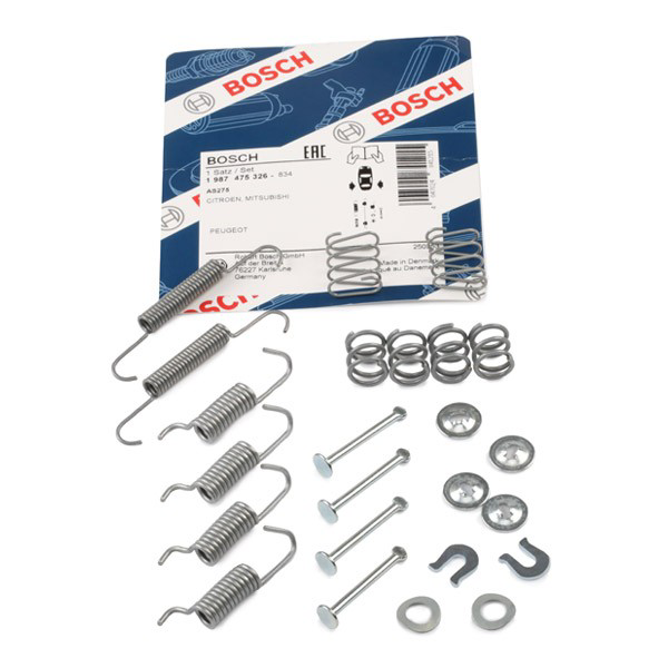 Kit de montagem das sapatas traseiras de tambor Bosch 1987475326 preço, a partir de 12,90 USD