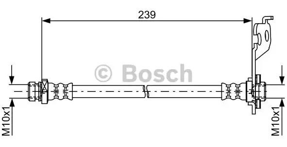 Compre 1987481761 Bosch Mangueira do freio traseira esquerda