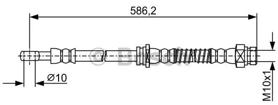 Compre 1987481959 Bosch Mangueira do freio dianteira