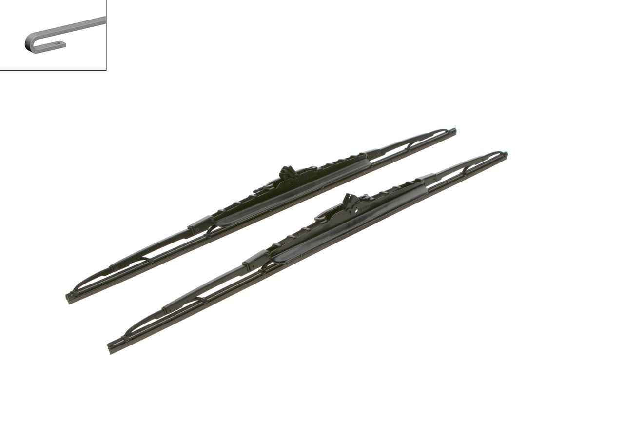 3397118334 Bosch Limpa-pára-brisas do pára-brisas, kit de 2 un.