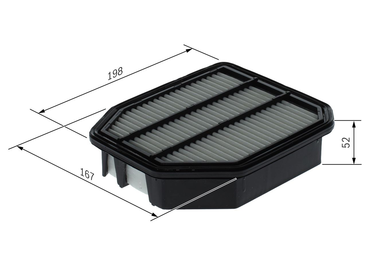 Filtro de ar F026400711 Bosch