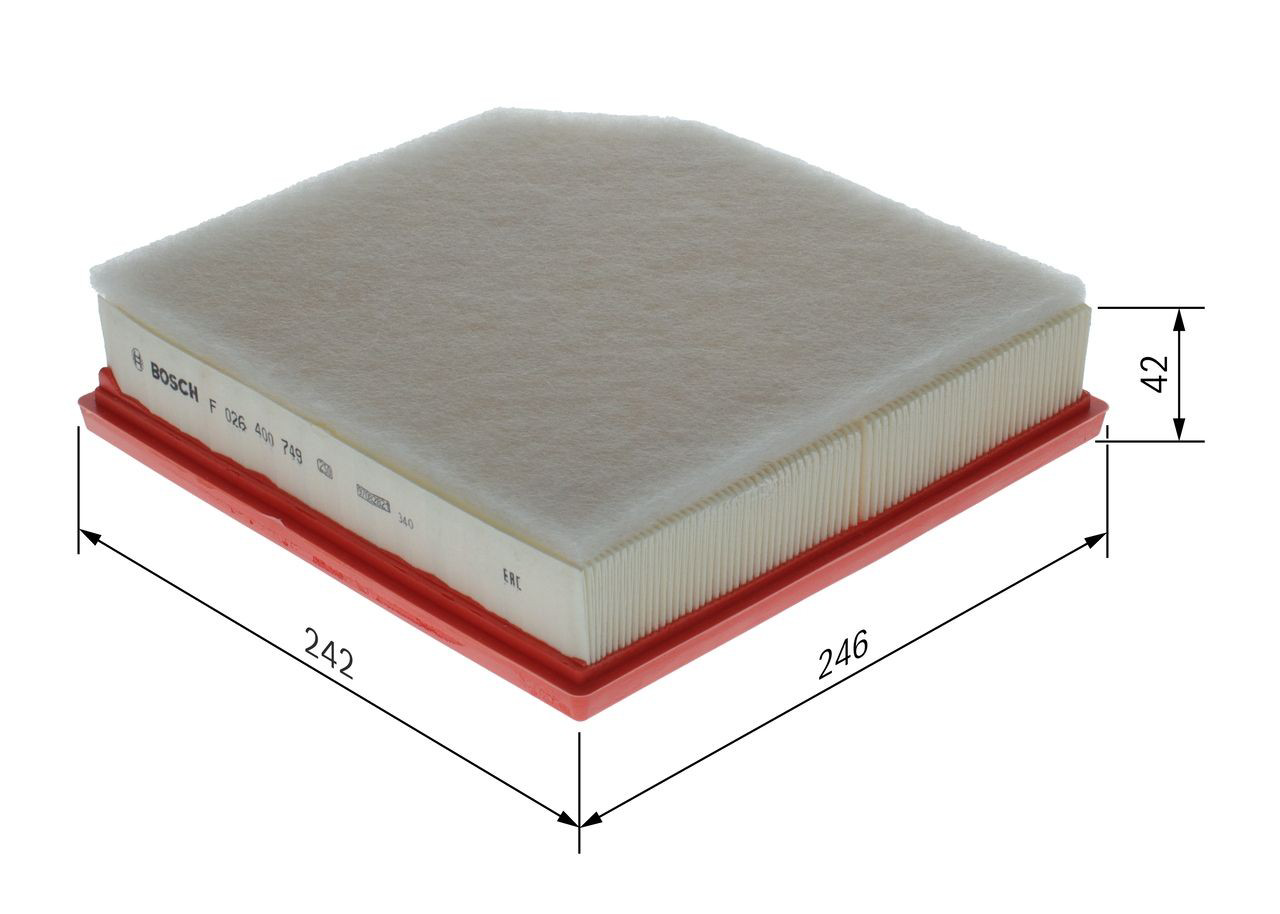 Filtro de ar F026400749 Bosch