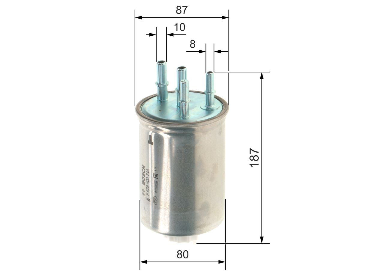F026402740 Bosch Filtro de combustível