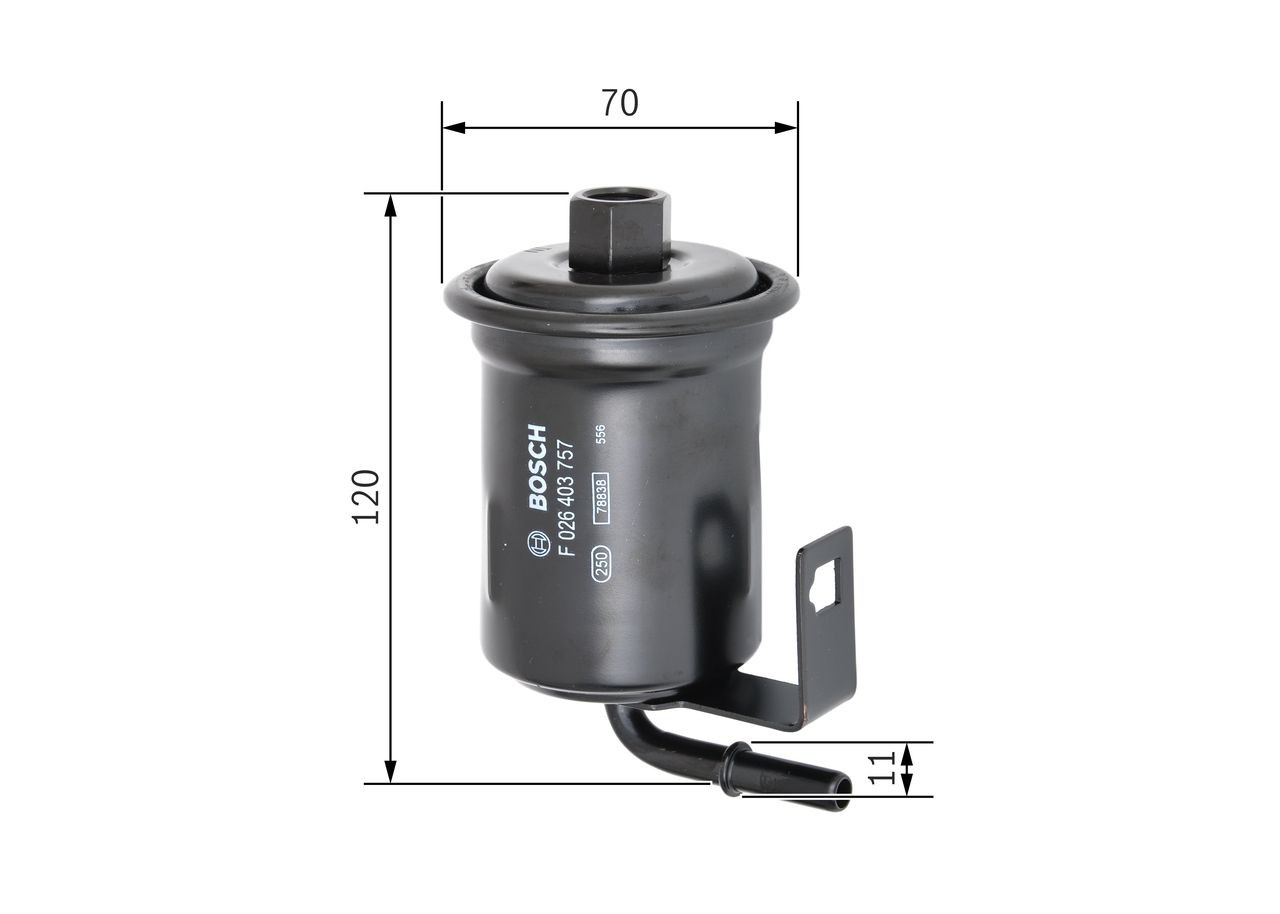F026403757 Bosch Filtro de combustível
