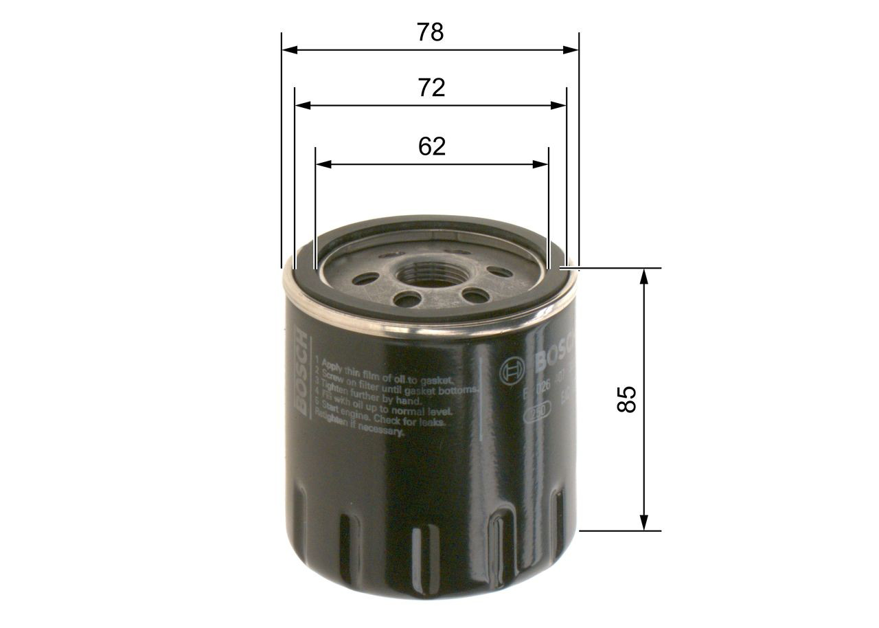 Filtro de óleo Bosch F026407300