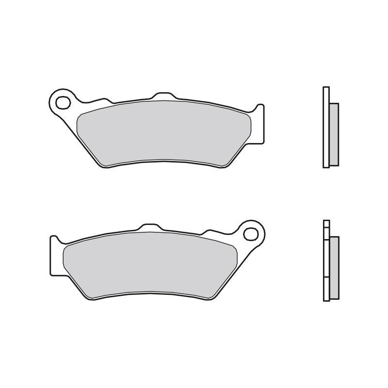 Compre 07BB03SA Brembo Sapatas do freio traseiras de disco