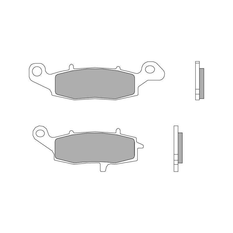 07KA19SA Brembo Sapatas do freio dianteiras de disco