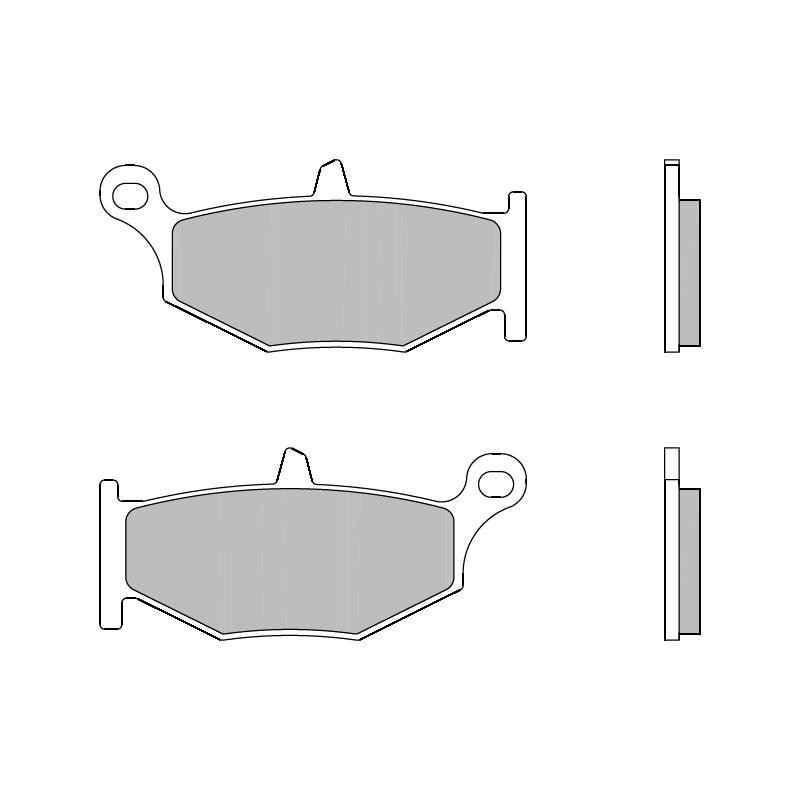 Compre 07SU32SP Brembo Sapatas do freio traseiras de disco