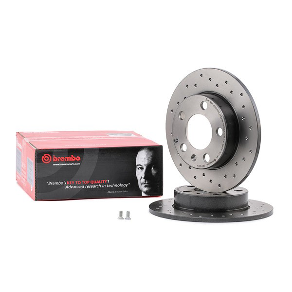 Disco do freio traseiro 0871651X Brembo