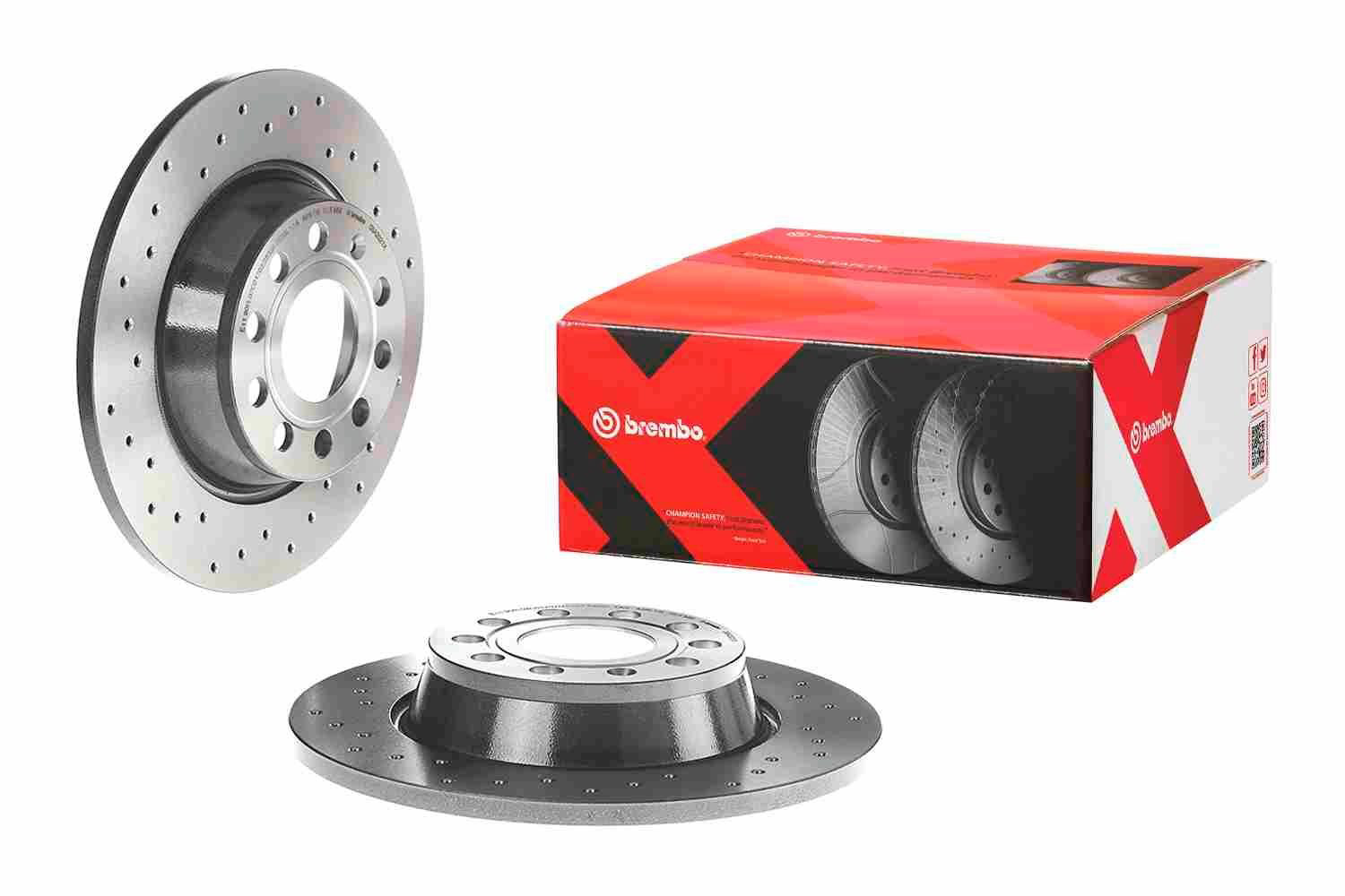 Compre 08A2021X Brembo Disco do freio traseiro