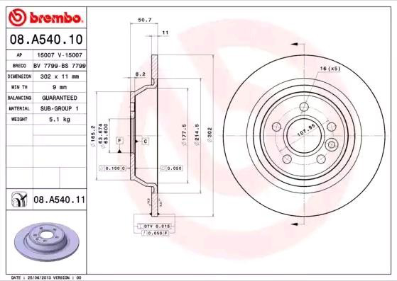 Compre 08A54010 Brembo Disco do freio traseiro