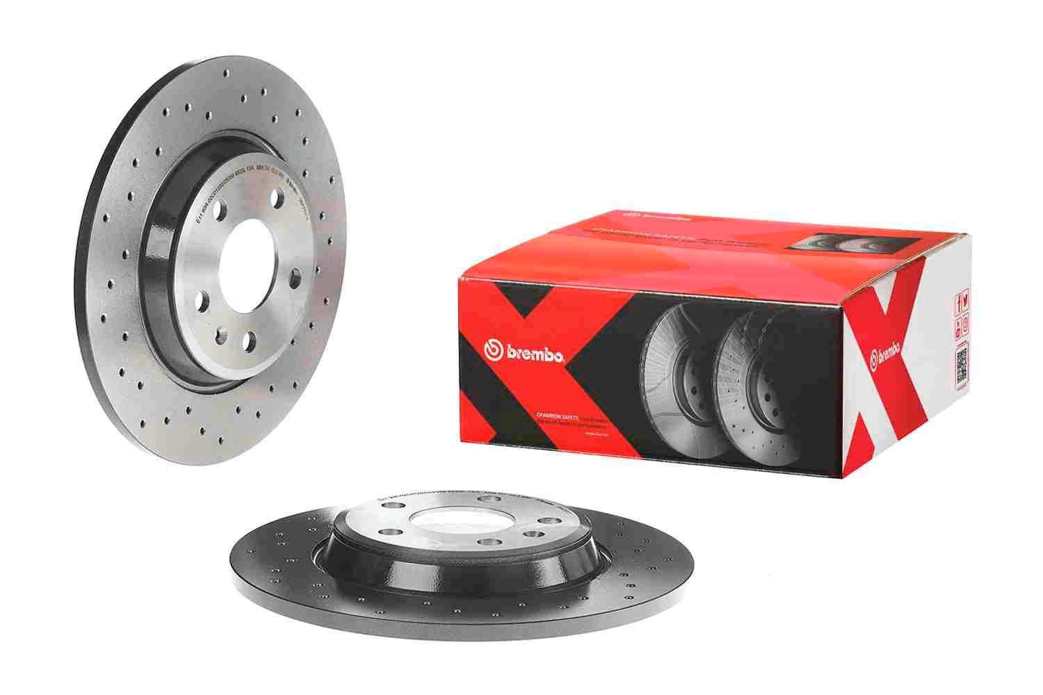 Disco do freio traseiro Brembo 08A7591X