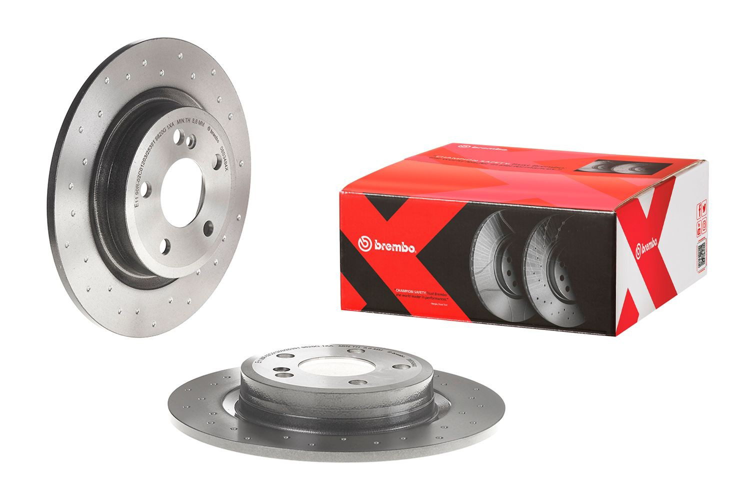 Disco do freio traseiro Brembo 08B3484X