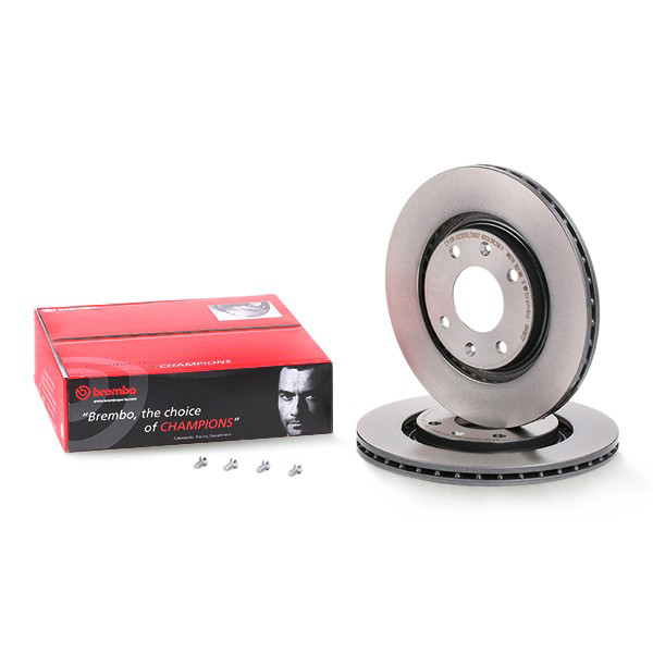 Disco do freio dianteiro 09498721 Brembo