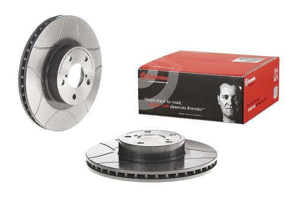 Disco do freio dianteiro 09567476 Brembo