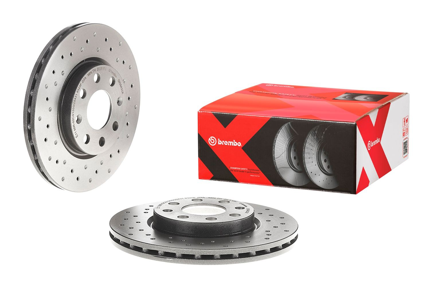 Disco do freio dianteiro Brembo 0958433X preço, a partir de 42,64 USD