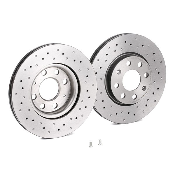 Compre 0958433X Brembo Disco do freio dianteiro