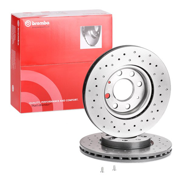 Disco do freio dianteiro 0958433X Brembo