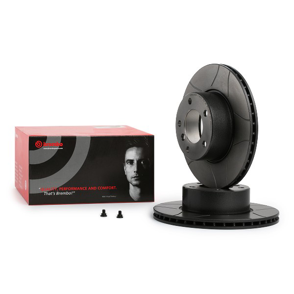 Disco do freio dianteiro 09692475 Brembo