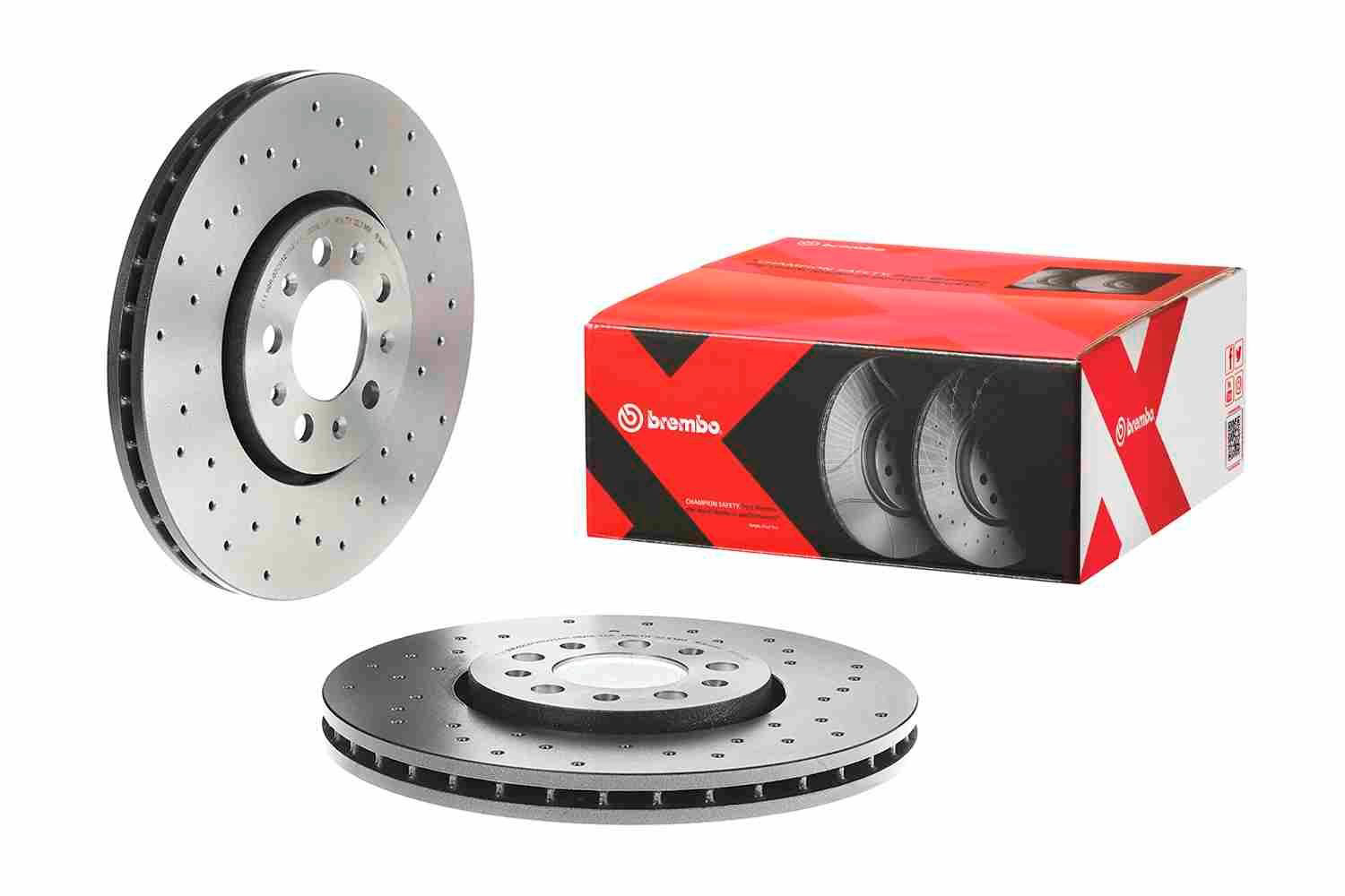 Disco do freio dianteiro 0970102X Brembo