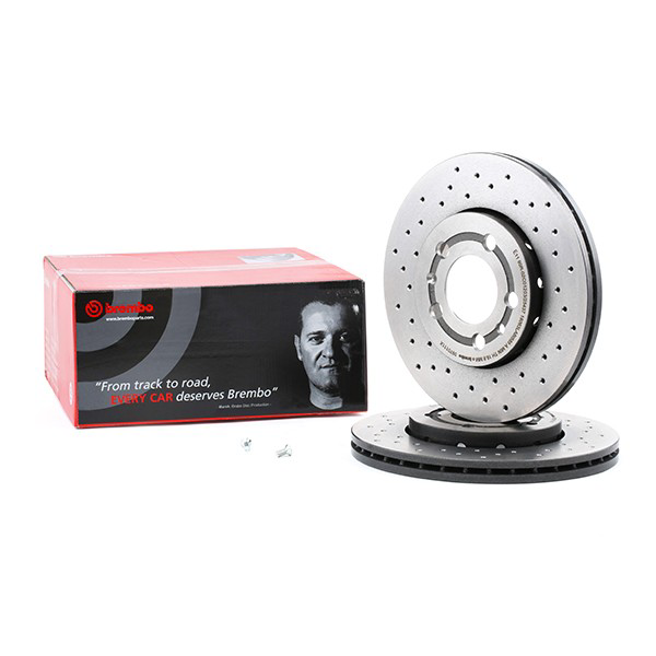 Disco do freio dianteiro 0970111X Brembo